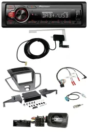 Pioneer 1DIN MP3 DAB USB Lenkrad Autoradio für Ford Transit V363 15-18 ohne Disp