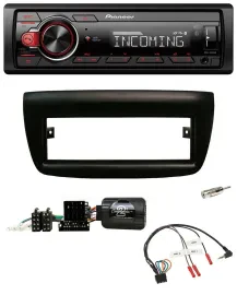 Автомагнитола для Fiat Doblo 2012–2015 Pioneer Bluetooth, USB, DAB, черный, поддержка кнопок на руле