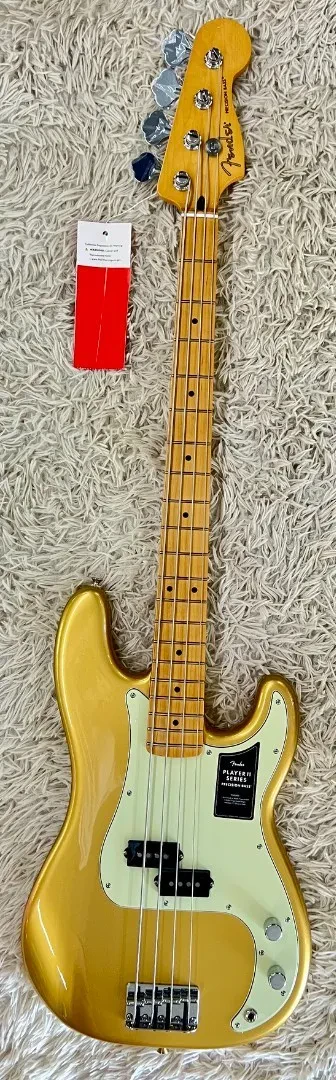 Fender 75th Anniversary Player II Precision Bass, Maple Fingerboard, Aztec Gold