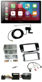 Автомагнитола для Seat Ibiza (с 2008) Pioneer 2 DIN, USB, Bluetooth, DAB, черный глянцевый