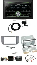 Pioneer CD USB Lenkrad Bluetooth 2DIN DAB Autoradio für Seat Ibiza ab 08 conemar
