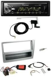 Автомагнитола Pioneer Bluetooth, DAB, USB, для Honda Civic 2004–2006, серебристая