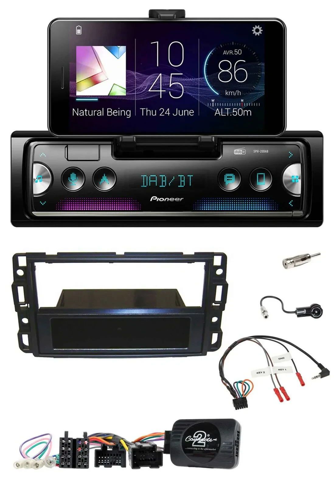 Pioneer USB Lenkrad Bluetooth DAB Autoradio für Cadillac BLS YSCF 2006-2010