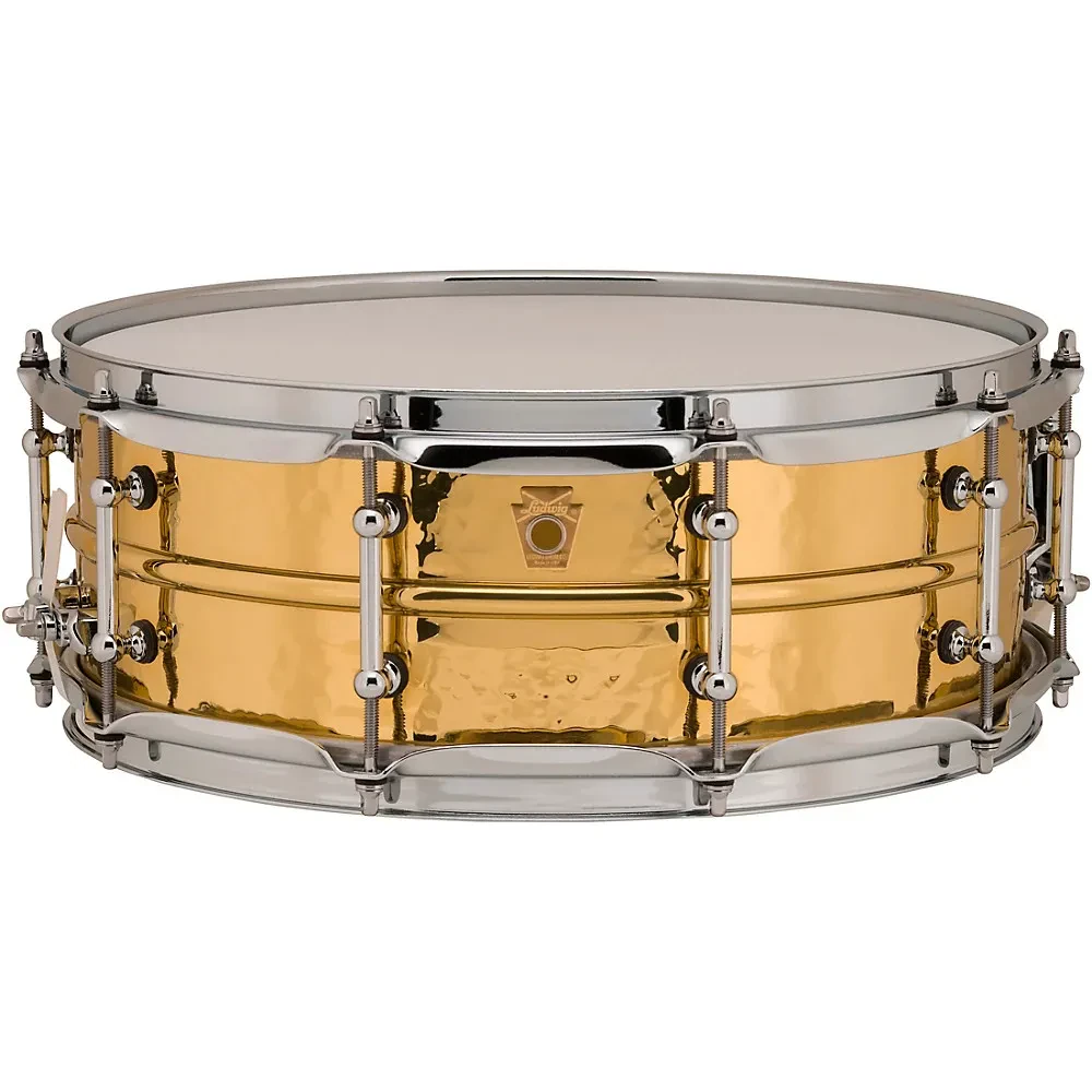 Малый барабан Ludwig LB420BKT Hammered Brass 14" x 5", латунь, Tube Lugs