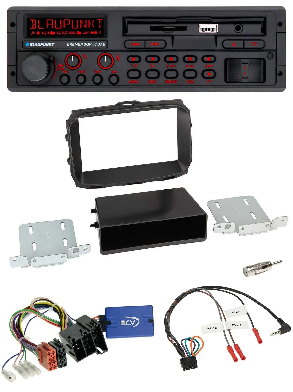 Blaupunkt SD Lenkrad USB Bluetooth DAB Autoradio für Alfa Romeo Giulietta 2013-2