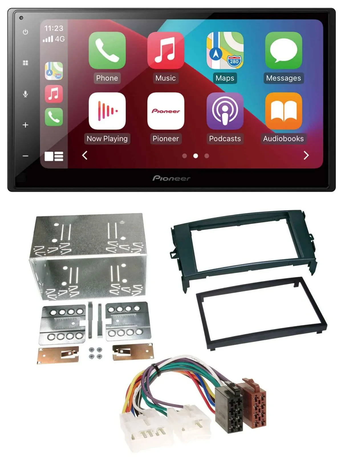 Автомагнитола Pioneer 2-DIN USB MP3 DAB Bluetooth для Toyota Auris 2007–2012 черная