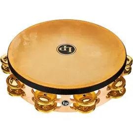 Тамбурин Latin Percussion 10" Pro Double Row Headed Tambourine Brass