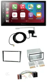 Автомагнитола Pioneer 2DIN USB Bluetooth DAB MP3 для Opel Corsa C (2000–2004), ISO