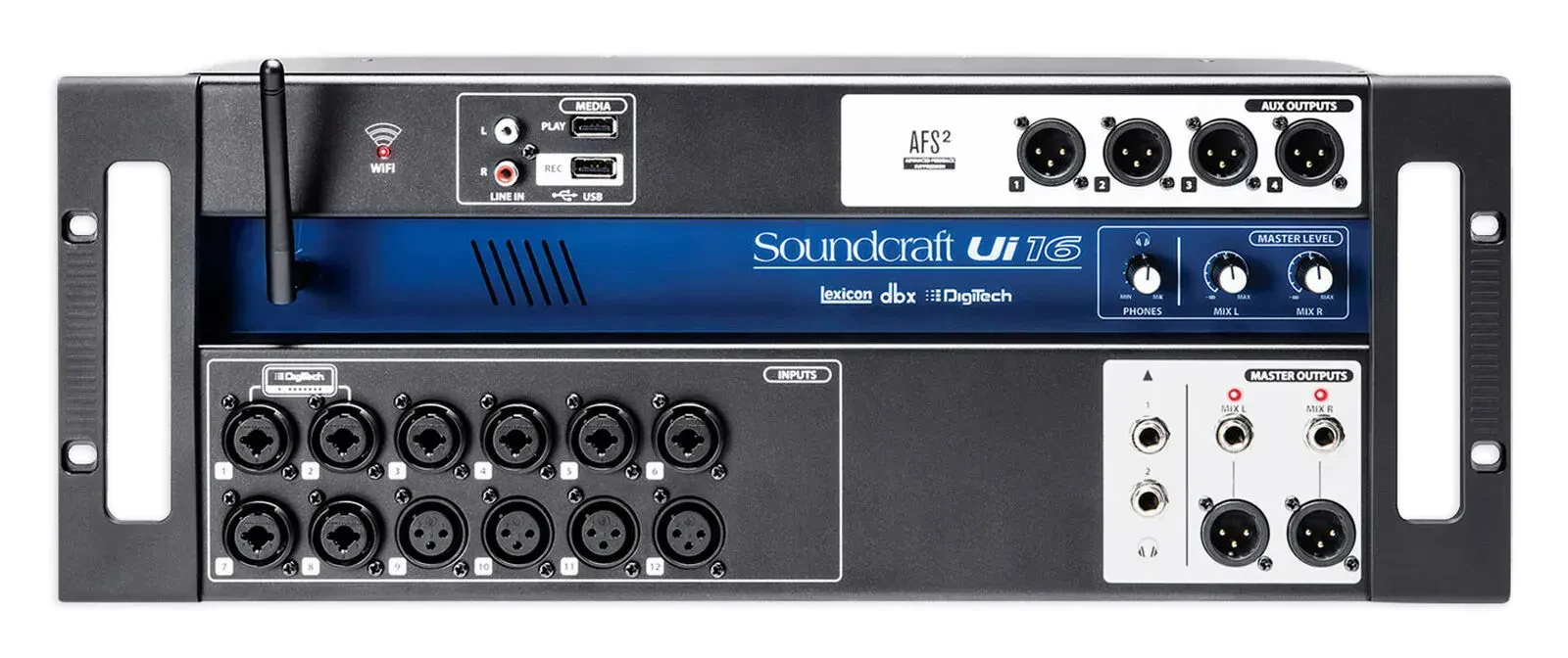 Б/У Цифровой микшер Soundcraft Ui16, 16 входов, Wi‑Fi, управление через приложение, запись