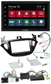 Blaupunkt Lenkrad Bluetooth DAB 2DIN USB Autoradio für Opel Adam Corsa E ab 2013