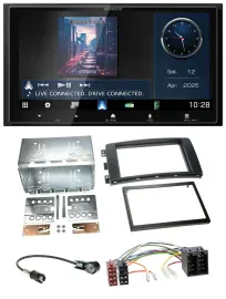 Kenwood Bluetooth 2DIN USB DAB MP3 Autoradio für Smart ForFour 04-06 ForTwo 07-1