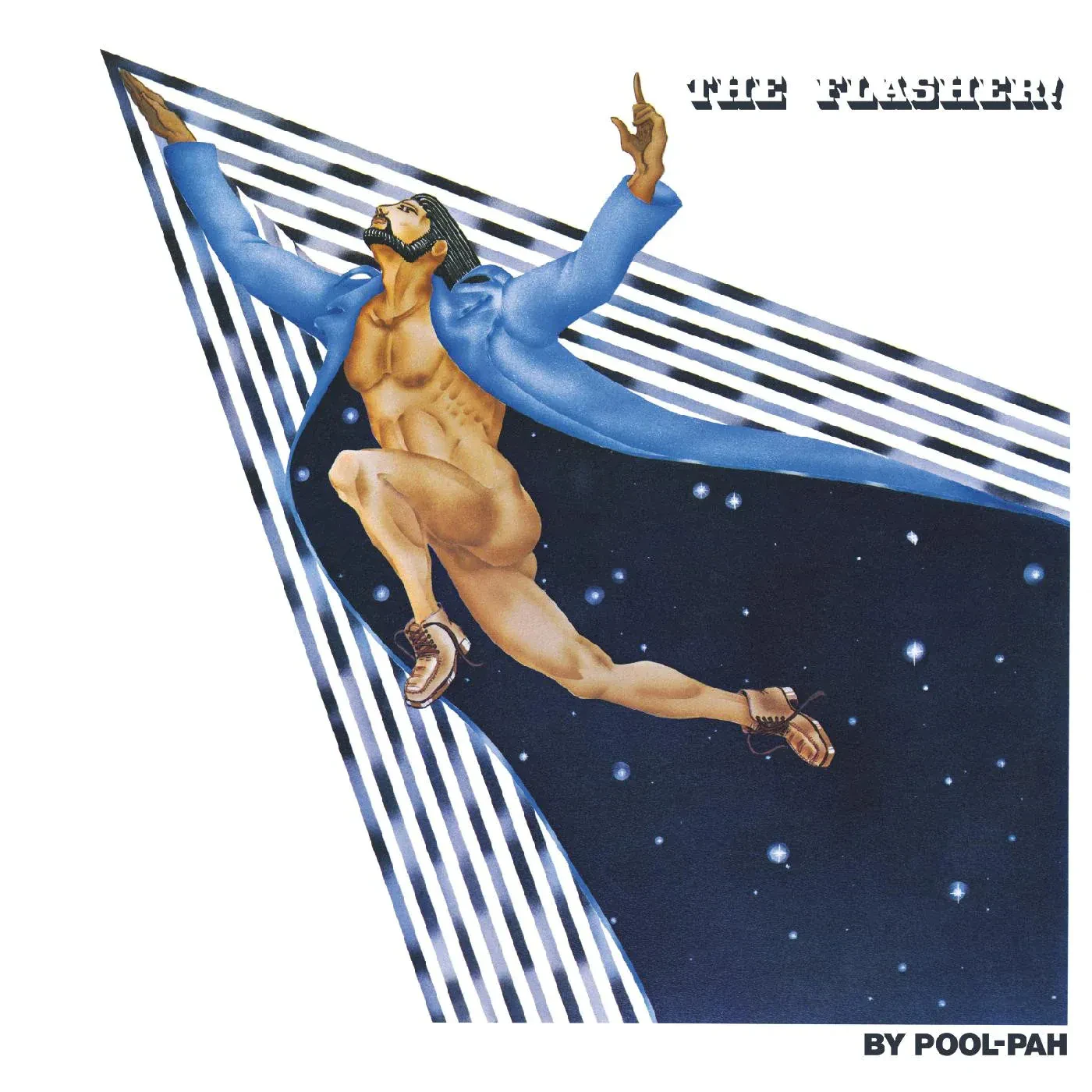 Виниловая пластинка Pool-Pah – The Flasher (1973) чёрная с белым свирлом «Night Sky»