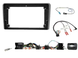 Radioset Lenkradadapter für 9 Zoll Autoradio für Audi TT 2006-2014 Aktiv schwarz