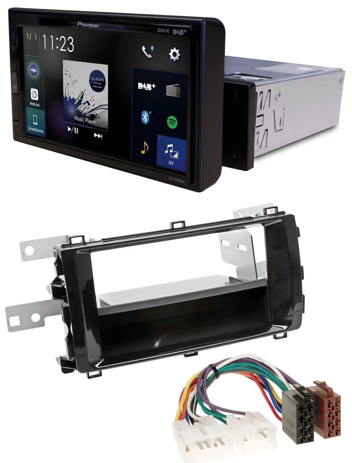 Pioneer DAB MP3 Bluetooth USB Autoradio für Toyota Auris (ab 2013) schwarz