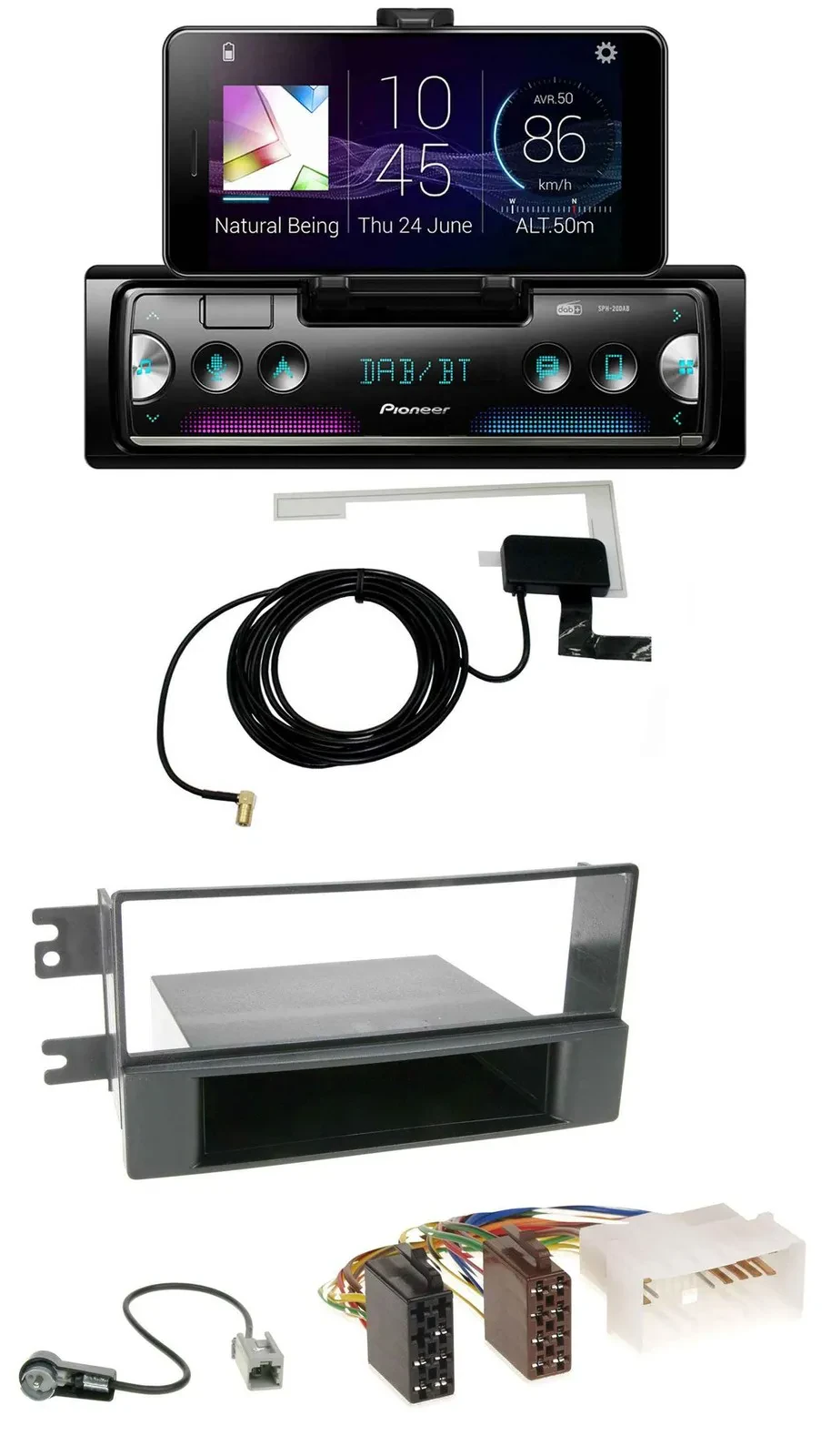 Автомагнитола Pioneer DAB, Bluetooth, MP3, USB для Kia Cerato (с 2007)