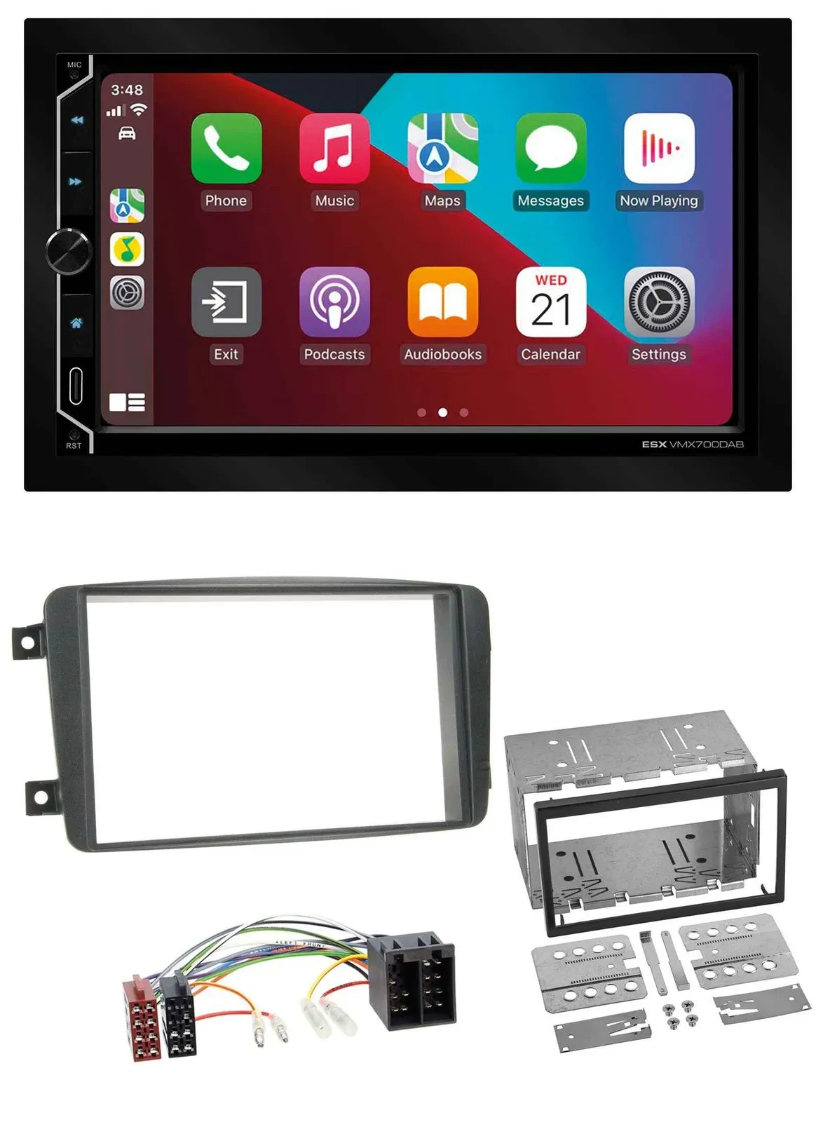 Автомагнитола для Mercedes C-Class/Vito/CLK/Viano ESX 2DIN DAB USB MP3 Bluetooth