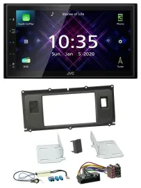 JVC DAB 2DIN MP3 Bluetooth USB Autoradio für Land Rover Evoque Blindstopfen ab 1