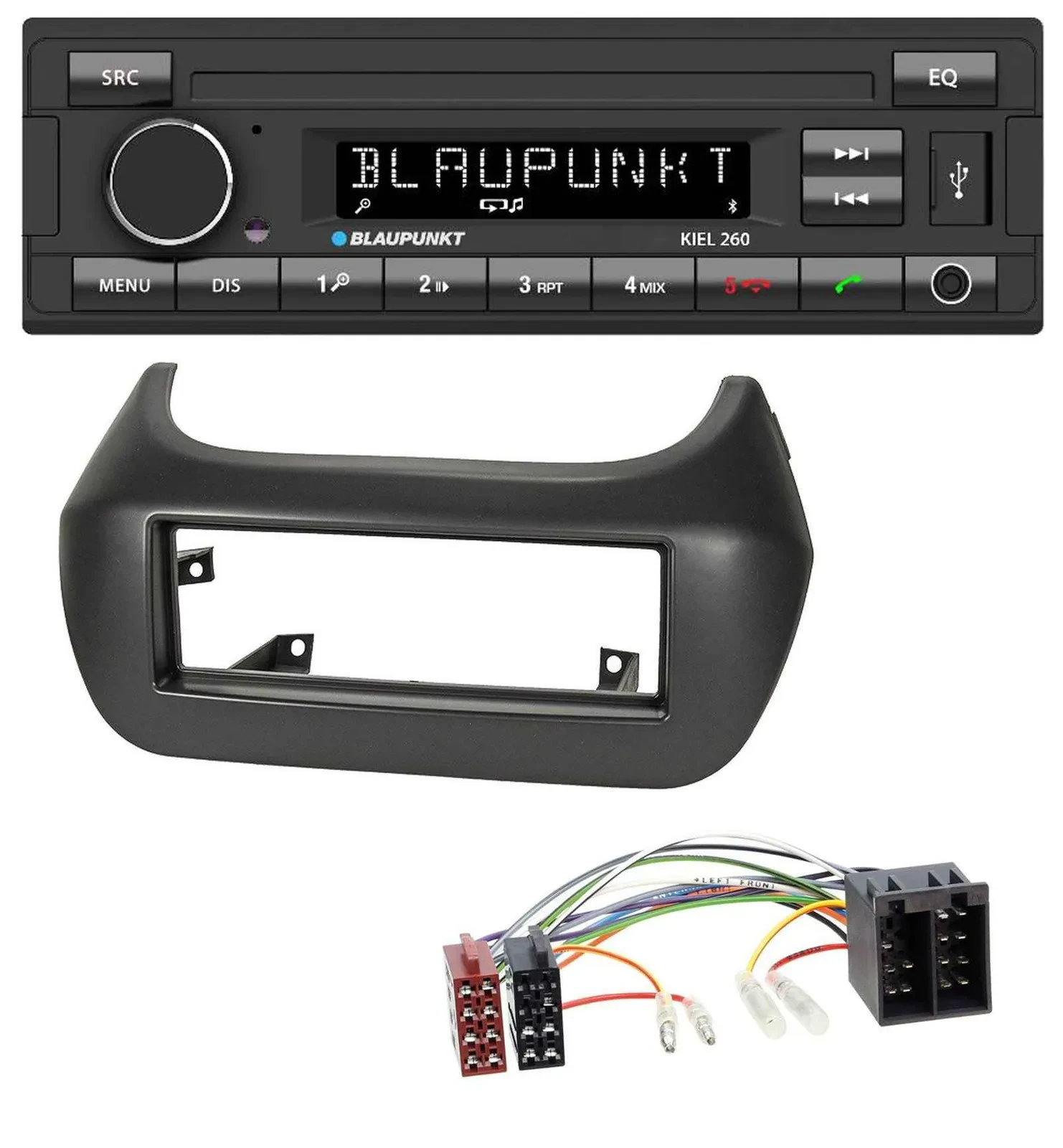 Blaupunkt USB DAB Bluetooth MP3 Autoradio für Fiat Fiorino Qubo Citroen Nemo Peu