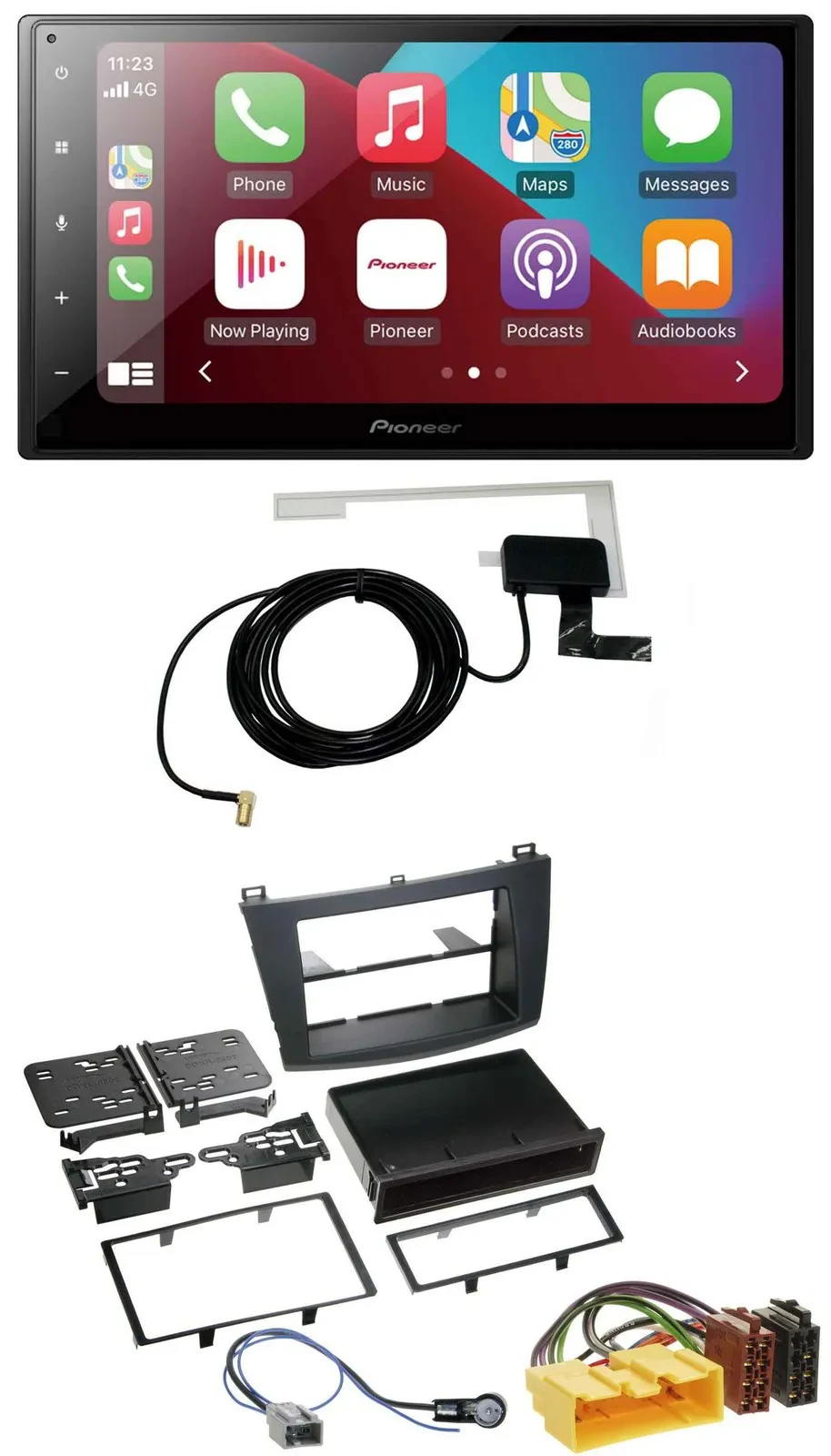 Pioneer USB Bluetooth DAB MP3 2DIN Autoradio für Mazda 3 (2009-2013)