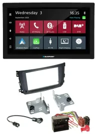 Blaupunkt DAB Bluetooth USB MP3 2DIN Autoradio für Smart ForTwo 2010-14 Quadlock