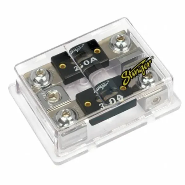 Stinger SPD5210 One 1/0 AWG Input Two 4 AWG Output ANL Fused Distribution Block