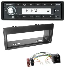 Continental USB MP3 AUX 1DIN Autoradio für Citroen Xantia (1999-2003)