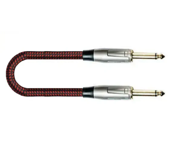 Инструментальный кабель Leem FBS-5(BK/RD) Black Red 5 м