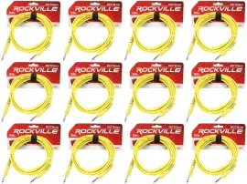 Коммутационный кабель Rockville RCTR110Y Yellow 3 м (12 штук)