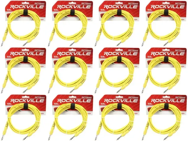 Коммутационный кабель Rockville RCTR110Y Yellow 3 м (12 штук)