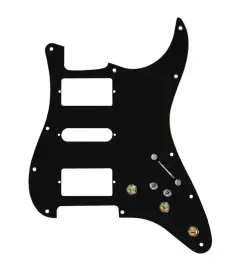 Пикгард для электрогитары Strat 920D Custom SWPG-HSH-BPG-S7W-HSH-2T HSH, предустановленная проводка, 7-позиционный переключатель, черный