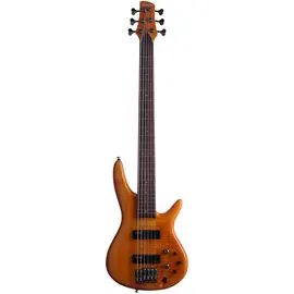Бас-гитара Ibanez GVB36 Gerald Veasley Signature 6-String Bass Guitar, Amber