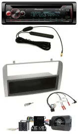 Pioneer USB DAB Lenkrad Bluetooth CD Autoradio für Alfa GT 147 07-10 silber Abla