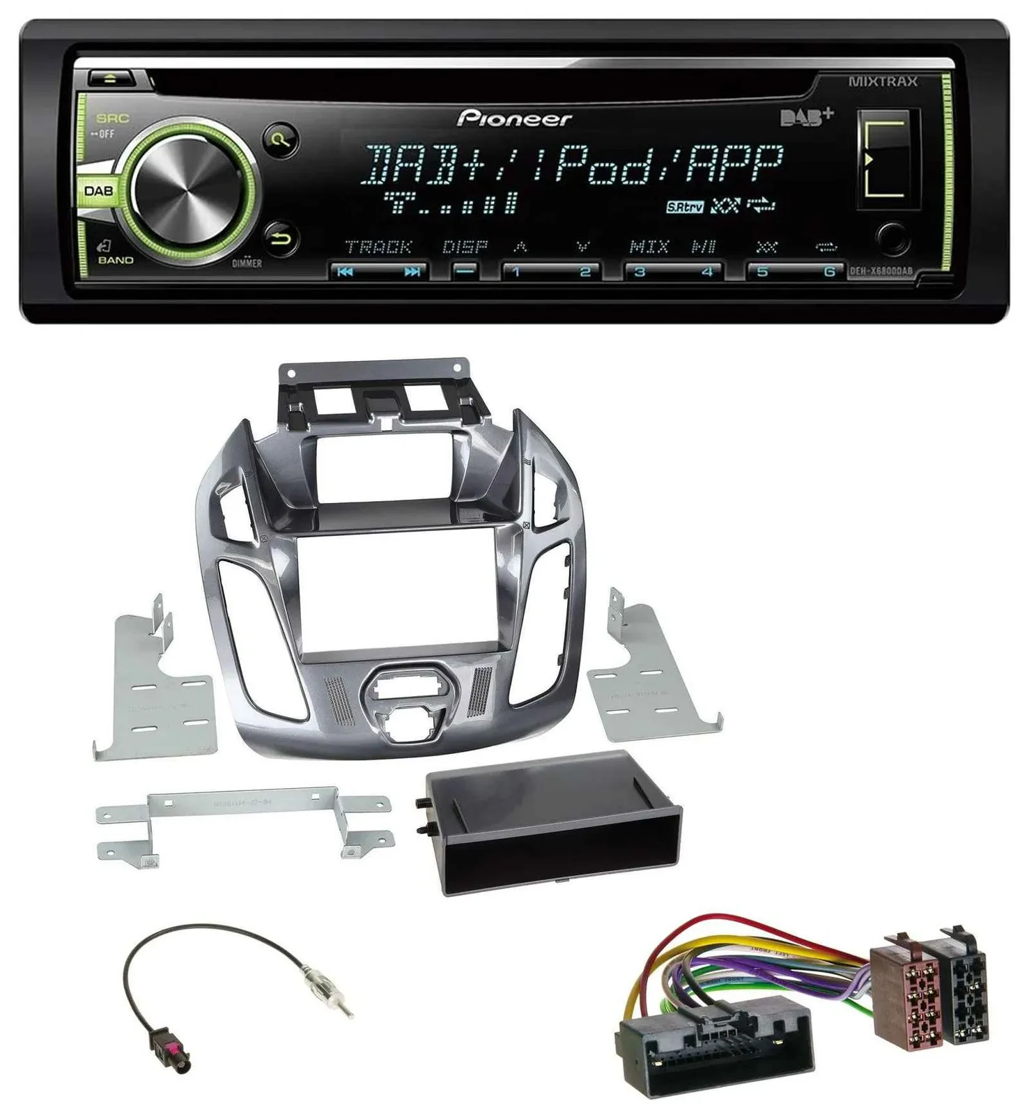 Pioneer DAB USB MP3 AUX CD Autoradio für Ford Transit Connect 2012-2018 Display