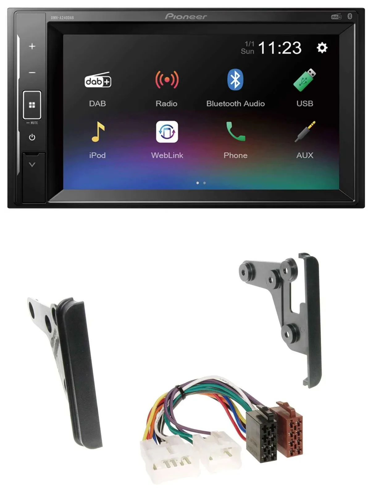 Pioneer DAB MP3 2DIN Bluetooth USB Autoradio für Toyota Tundra Celica FJ