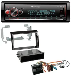 Автомагнитола для Citroen Jumper (2006–2011) Pioneer Bluetooth, USB, MP3, DAB, Quadlock, черный (piano black)