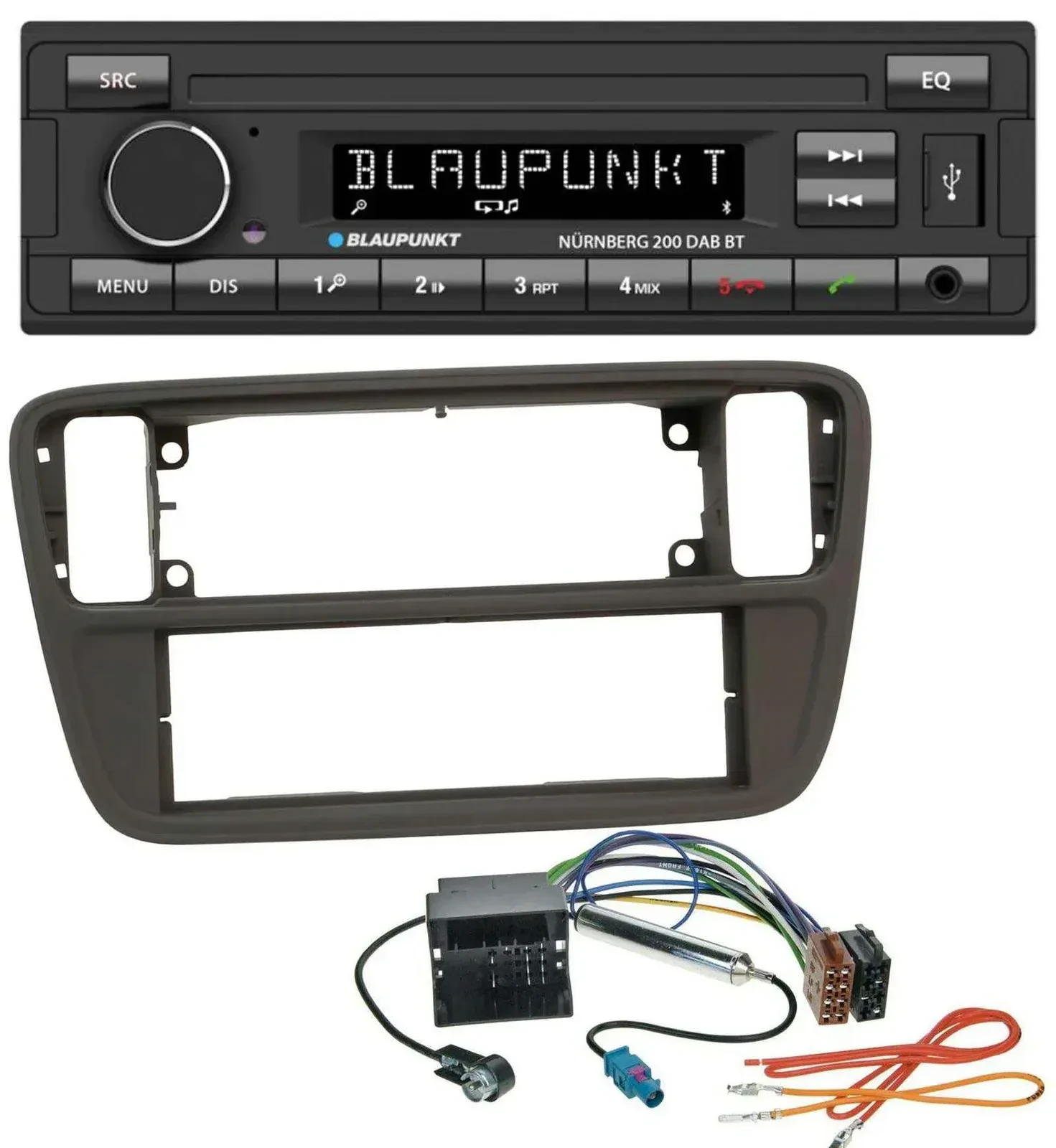 Blaupunkt USB DAB MP3 Bluetooth Autoradio für VW Up (AA, AAN, 2011-2016)