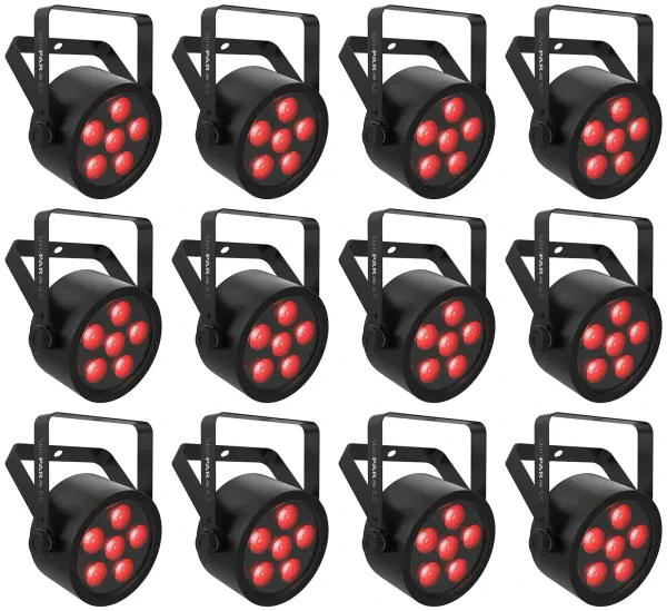 Светодиодный прибор Chauvet DJ SlimPAR H6 ILS RGBAW+UV LED DMX (12 штук)