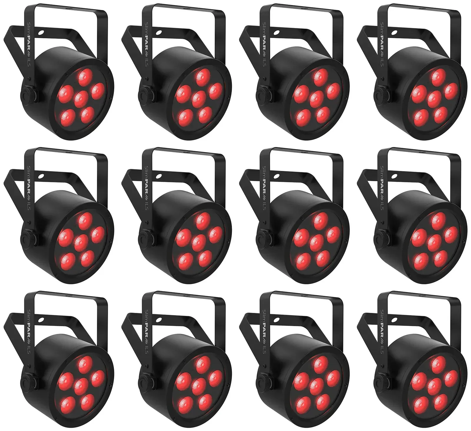 Светодиодный прибор Chauvet DJ SlimPAR H6 ILS RGBAW+UV LED DMX (12 штук)