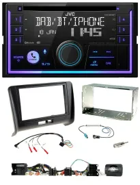 JVC Lenkrad USB 2DIN DAB Bluetooth CD Autoradio für Audi TT 2006-2014