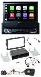 Автомагнитола для Dacia Logan/Sandero Pioneer DVD, Bluetooth, DAB, USB, поддержка управления на руле