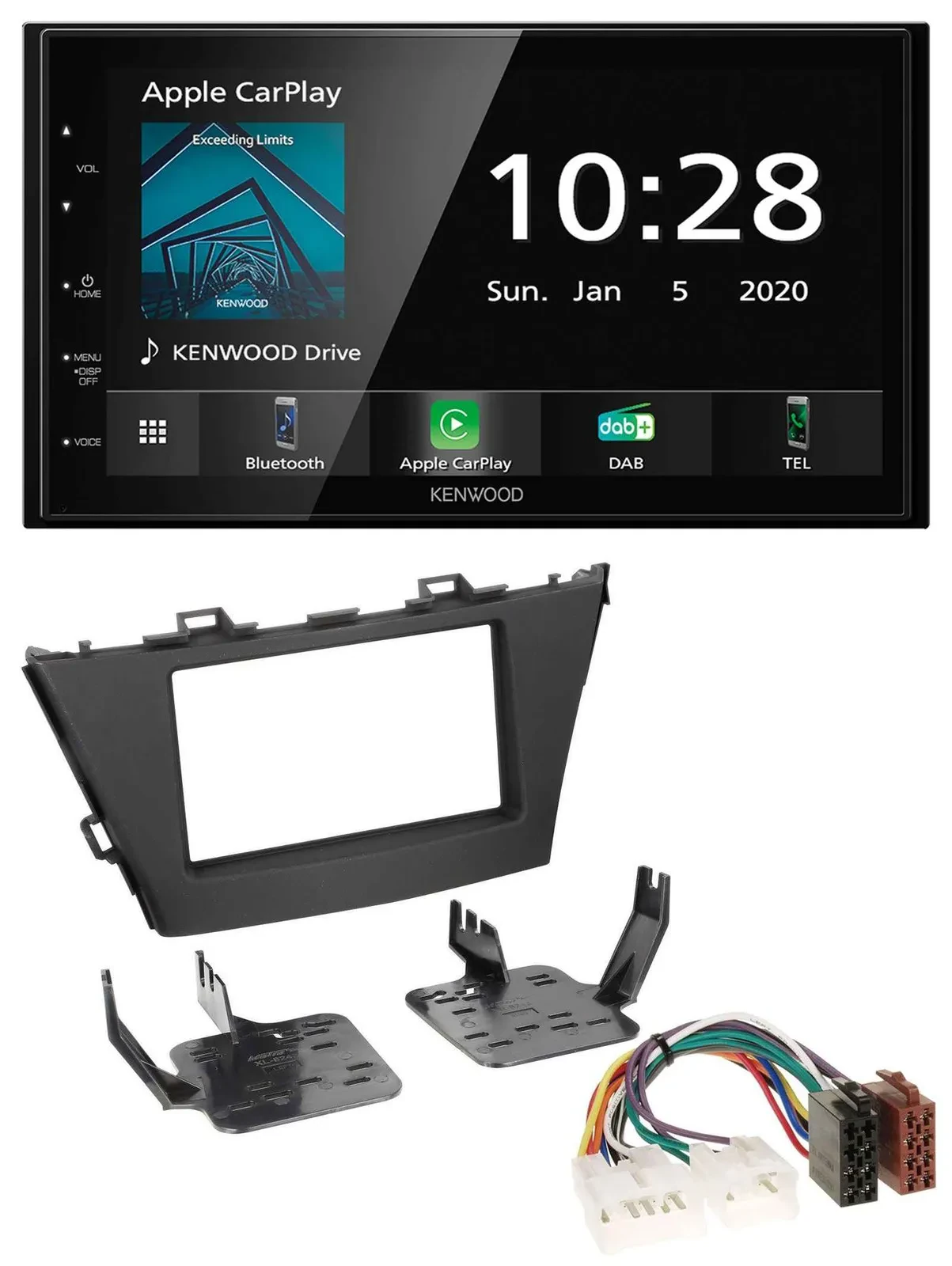 Kenwood Bluetooth MP3 DAB USB 2DIN Autoradio für Toyota Prius+ (ab 2012)