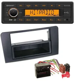 Continental 1DIN DAB MP3 AUX USB Autoradio für Mercedes ML (ab 2006)