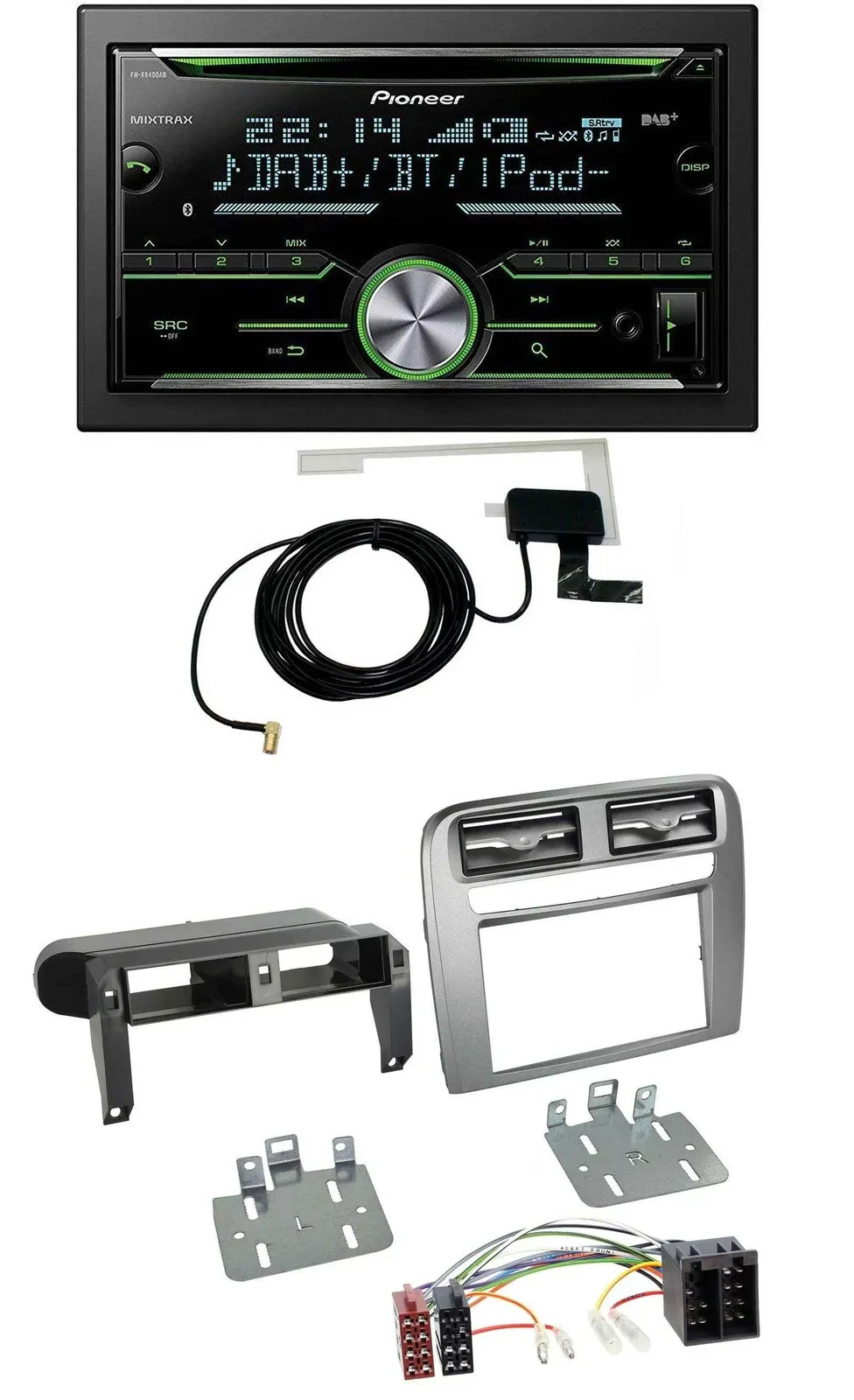 Pioneer CD USB MP3 Bluetooth 2DIN DAB Autoradio für Fiat Grande Punto 05-09 anth