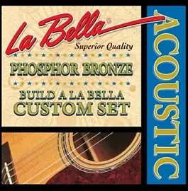 Струна для акустической гитары La Bella PW018, фосфорная бронза, калибр 18