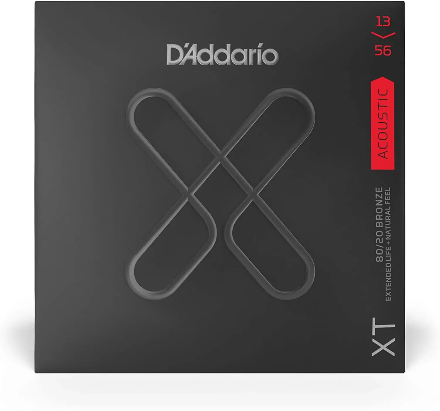 Струны для акустической гитары D'Addario XTABR1356 13-56, бронза с антикоррозионным покрытием
