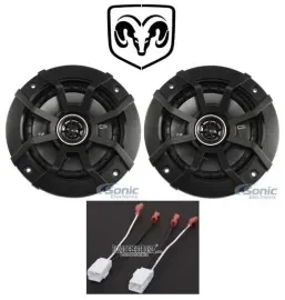 Kicker 5.25" Rear Factory Car Speaker Replacement Kit For 06-08 Dodge Ram 1500