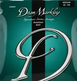 Комплект струн для бас-гитары Dean Markley DM2606A Signature Nickel Steel, 48-106