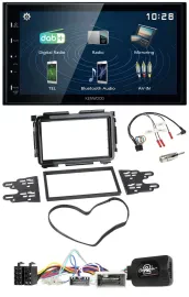 Kenwood 2DIN Bluetooth Lenkrad USB DAB Autoradio für Honda HR-V RU ab 2015 schwa