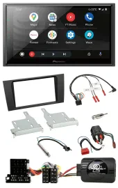 Pioneer USB 2DIN DAB Lenkrad Bluetooth Autoradio für Audi A4 99-01 BOSE Vollakti