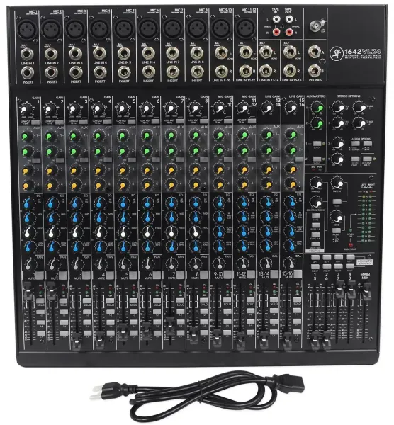 Mackie 1642VLZ4 16-channel Compact Analog Low-Noise Mixer w/ 10 ONYX Preamps